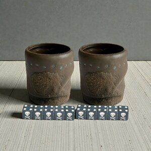 Pirates of the Caribbean Dead Man's Chest Dice Game Replacement 2 Cups & 10 Dice